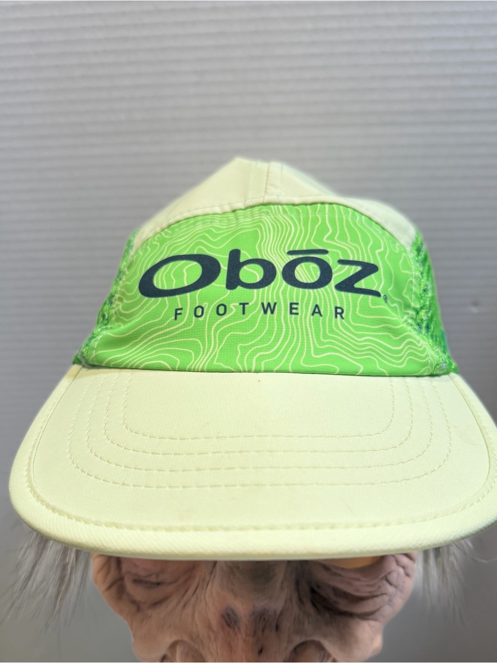 Oboz Neon Green Cap Unisex Women’s Men’s running hiking athletic Boco Gear